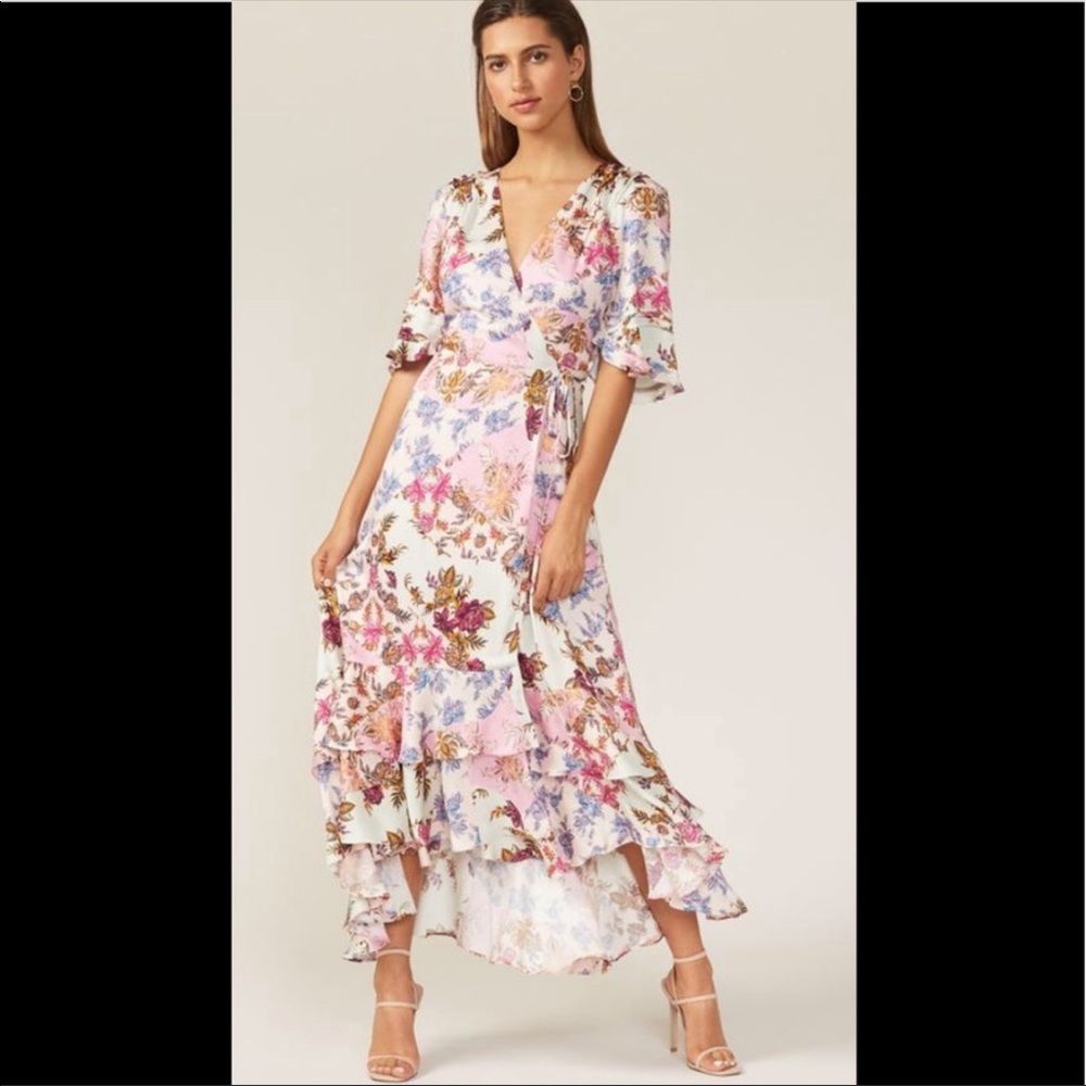 Adelyn Rae Abbi wrap dress